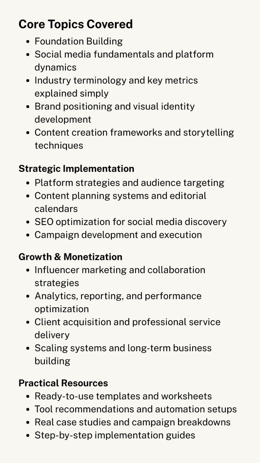 The Social Media Marketing Blueprint : Your Complete Blueprint to Social Media Mastery